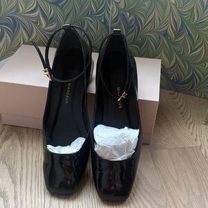 Margaux Black Patent Leather Heels size 39.5